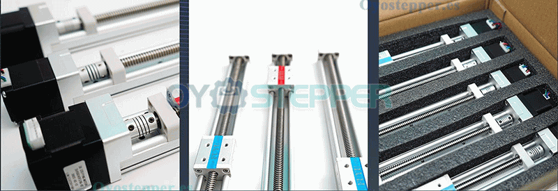FSK30J Actuador Lineal Mini con Guía Lineal y Husillo Tipo Escalera Con Motor Paso a Paso Nema 14