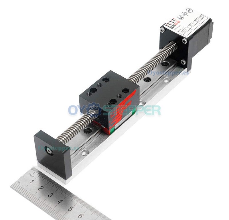 FSL30 Plataforma Lineal Mini con Guía Deslizante y Husillo CNC Con Motor Paso a Paso Nema 14