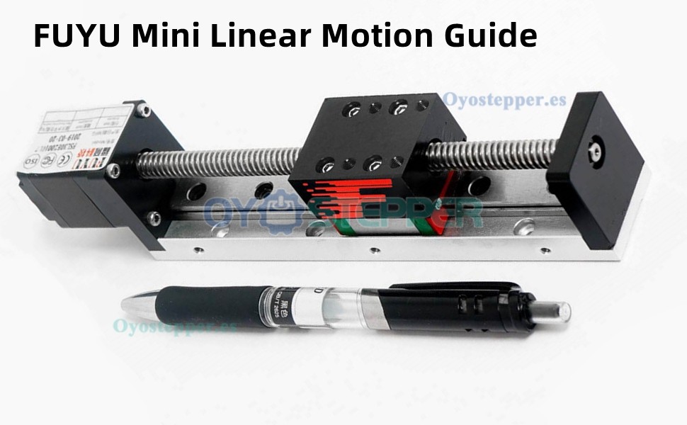 FSL30 Plataforma Lineal Mini con Guía Deslizante y Husillo CNC Con Motor Paso a Paso Nema 14