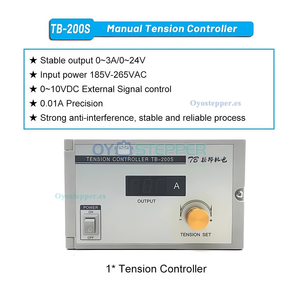 FZ-D Serie Freno Magnético de Partículas con Kit Controlador de Tensión TBS‑200A 6‑50 Nm Monoeje FZ-D Serie Freno Magnético de Partículas con Kit Controlador de Tensión TBS‑200A 6‑50 Nm Monoeje