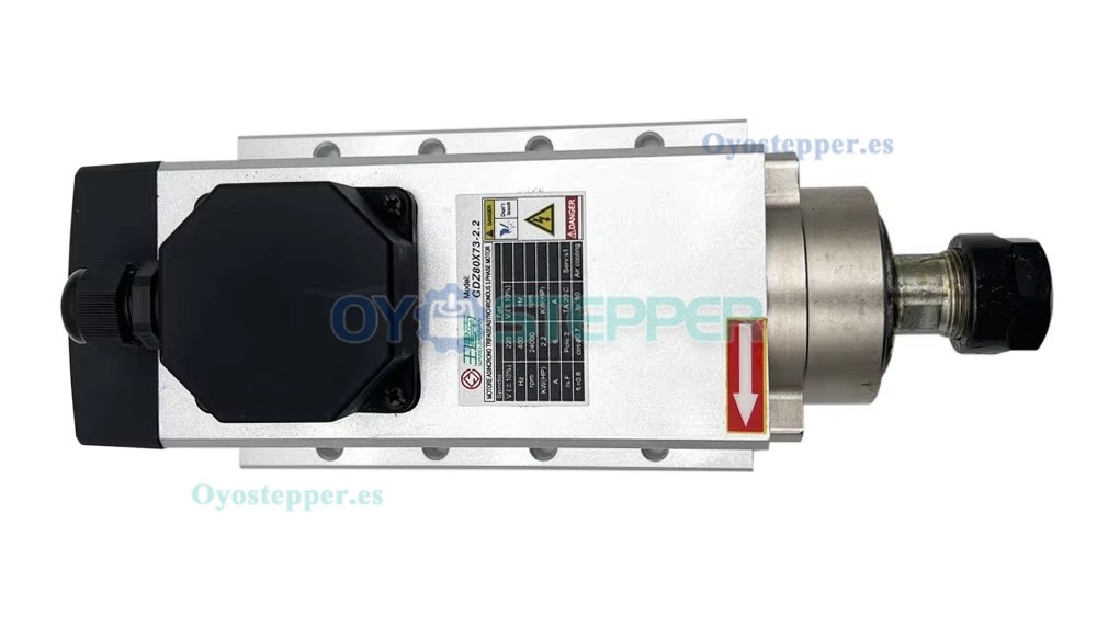 Kit de husillo CNC de 2,2kW ER20 24000rpm 220V/380V refrigerado por aire con VFD