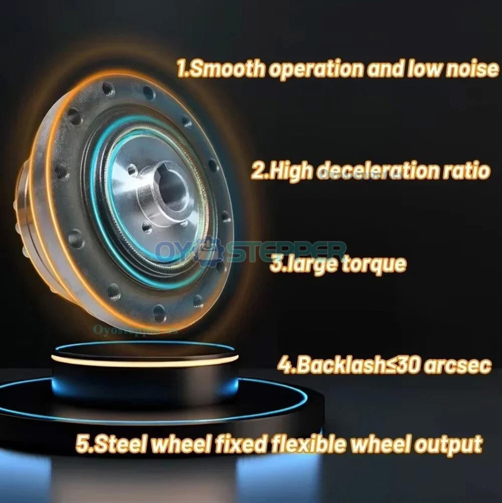 Caja de Cambios Arm&oacute;nica Serie ZXS20 Tipo Copa Relaci&oacute;n 30:1-100:1 para Motor Paso a Paso/Servo