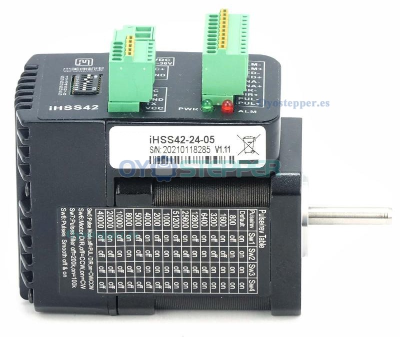 JMC Motor Paso a Paso Integrado en Bucle Cerrado Nema 17 1.8° 0.48 N·m 1.2 A 42×42 mm