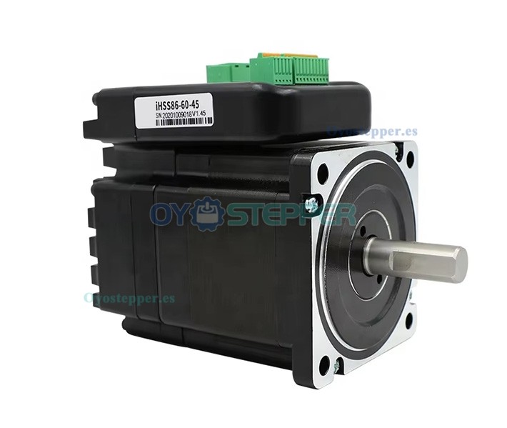 JMC Motor Paso a Paso Integrado en Bucle Cerrado NEMA 34 1.8° 4.5 N·m 6 A 60 V 2 Fases 86×86 mm