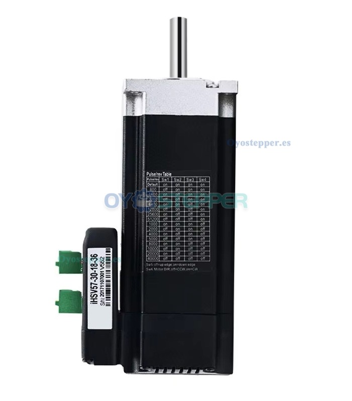 JMC Servomotor AC Nema 23 con Controlador 180 W 36 V 0.6 N·m 3 Fases 3000 RPM 60×60 mm