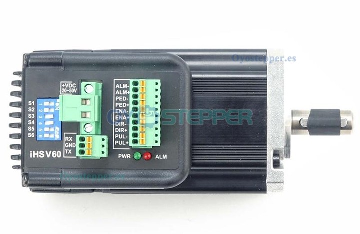 JMC Servomotor AC Nema 23 con Controlador Integrado 200 W 36 V 0.65 N·m 3 Fases 3000 RPM 60×60 mm