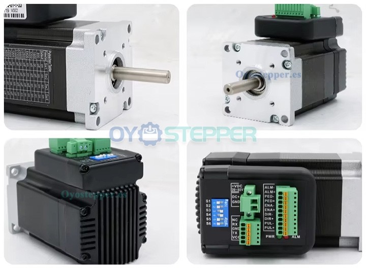 JMC Servomotor AC Integrado Nema 34 440 W 48 V 1.4 N·m 3000 RPM para CNC Fresadora/Torno