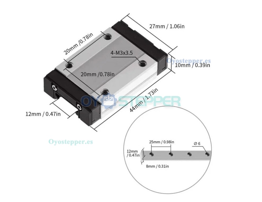 M&oacute;dulo de Gu&iacute;a Lineal CNC QMF40 con Husillo a Bolas Totalmente Sellado con Motor Paso a Paso y Controlador
