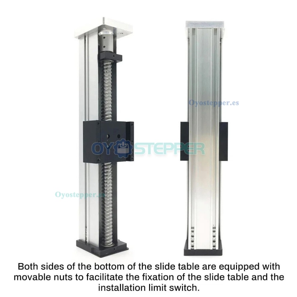M&oacute;dulo de Gu&iacute;a Lineal CNC QMF40 con Husillo a Bolas Totalmente Sellado con Motor Paso a Paso y Controlador