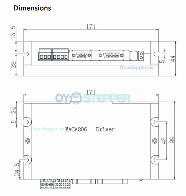 Kit de Motor Servo AC 400 W 60 V 8.4 A 1.27 N·m 3000 RPM con Encoder de 2500 Líneas – 60×60 mm