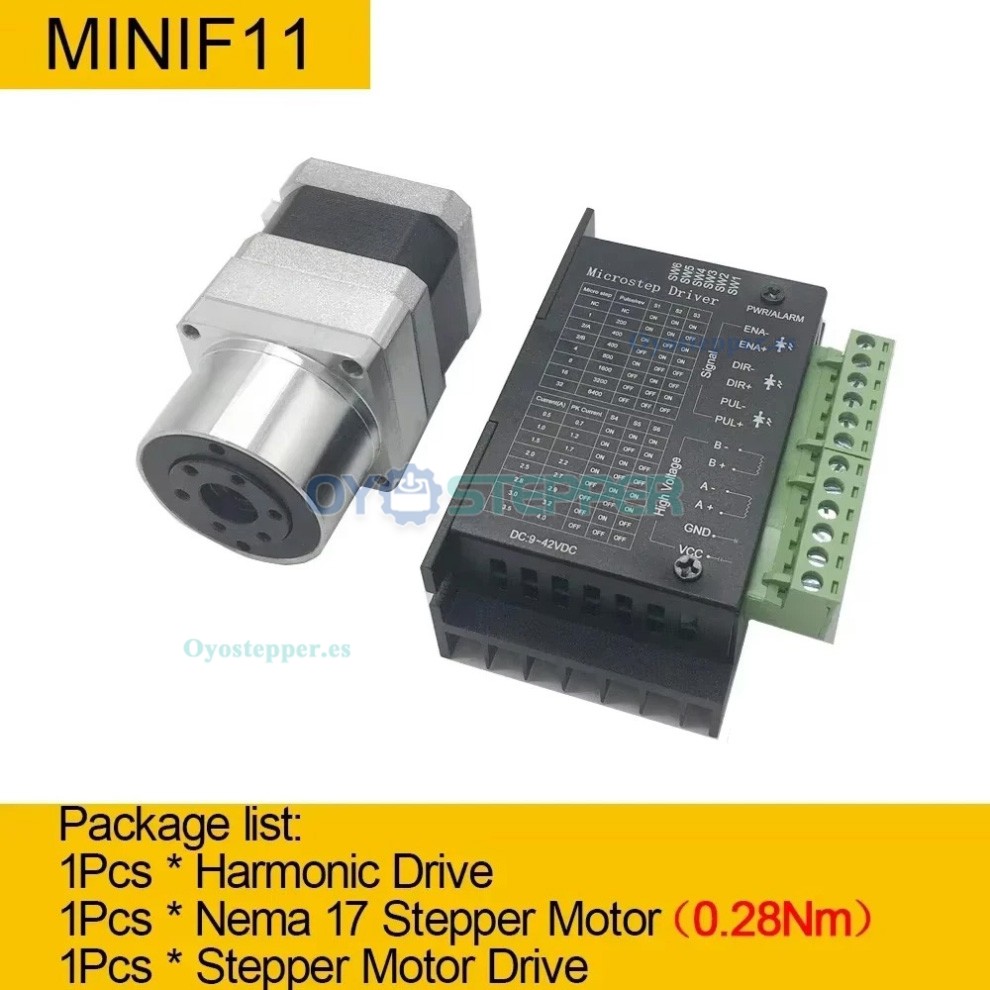 Microreductor Armónico Serie MINIS/MINIF Relación 30/50/100:1 Microreductor Armónico Serie MINIS/MINIF Relación 30/50/100:1