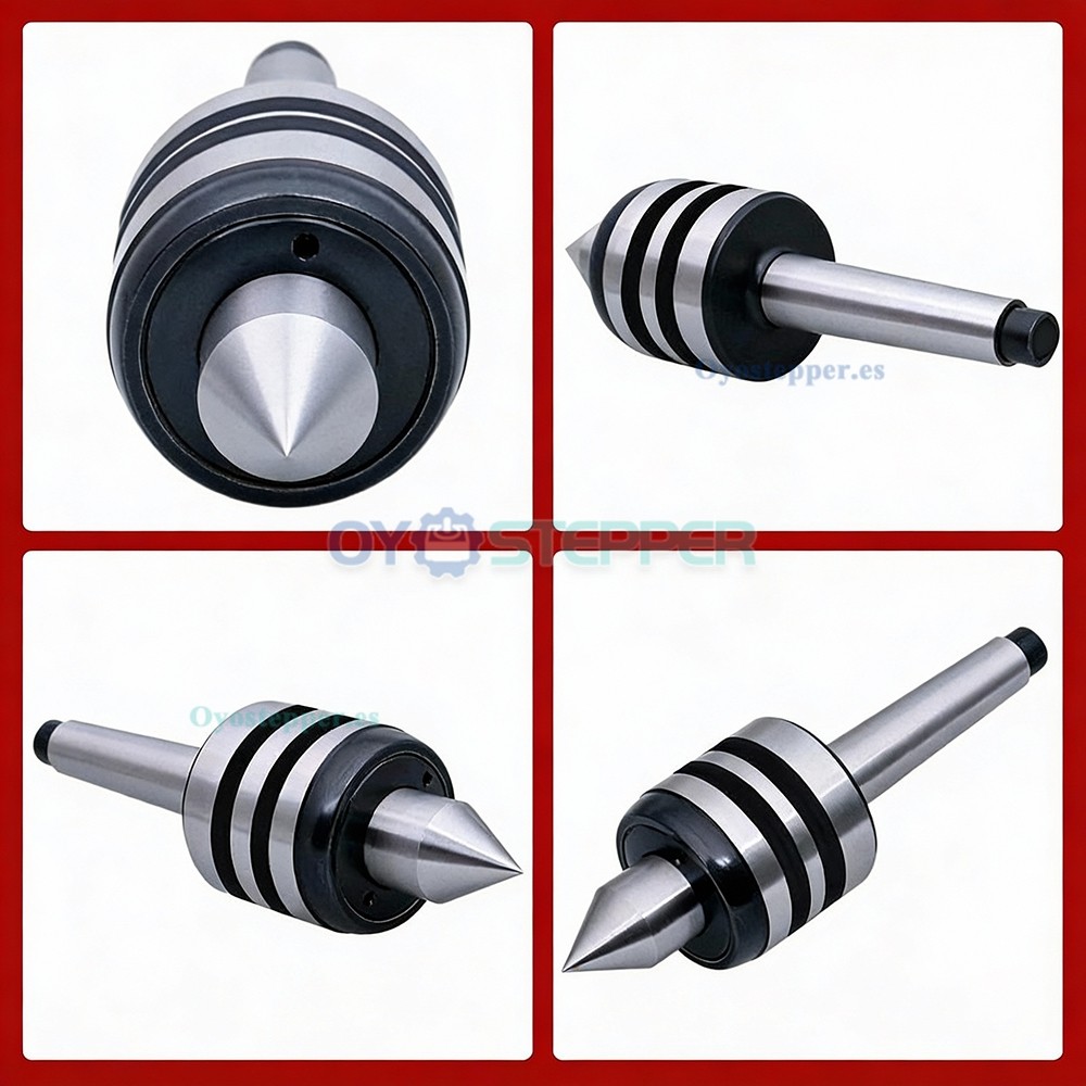 Punto giratorio para contrapunto de torno con cono Morse MT2 MT3 MT4 o MT5