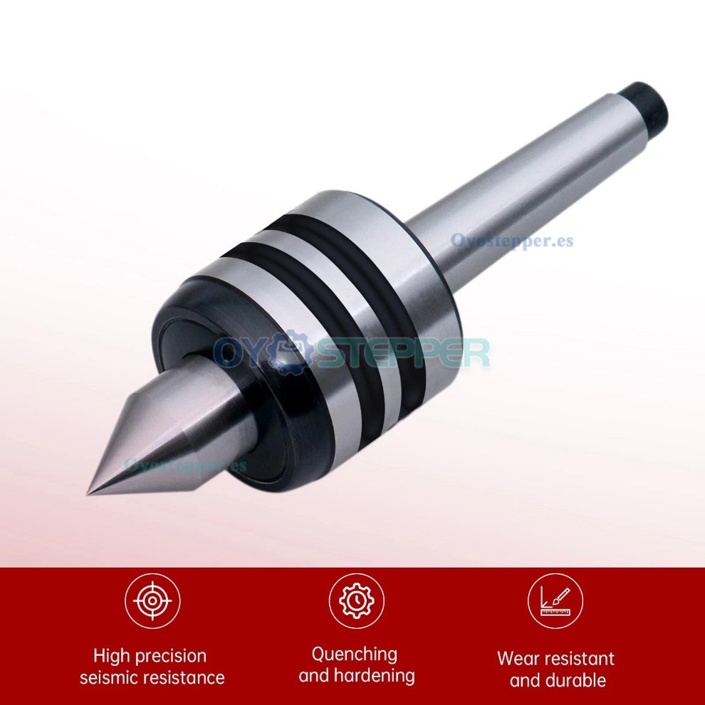 Punto giratorio para contrapunto de torno con cono Morse MT2 MT3 MT4 o MT5