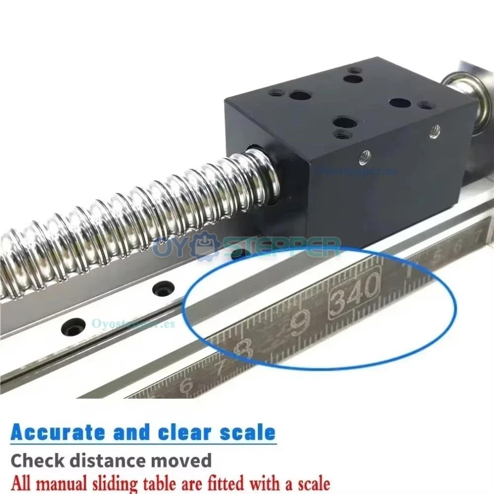 Módulo de Movimiento Lineal Manual con Husillo a Bolas (10-60kg) y Volante para Mesa Deslizante CNC Módulo de Movimiento Lineal Manual con Husillo a Bolas (10-60kg) y Volante para Mesa Deslizante CNC