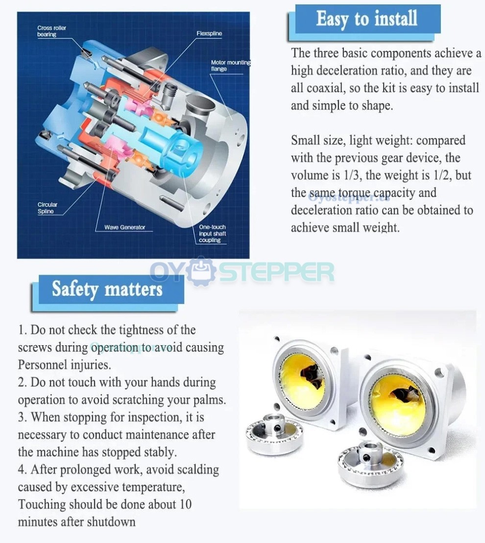 Microreductor Armónico Serie MINIS/MINIF Relación 30/50/100:1 Microreductor Armónico Serie MINIS/MINIF Relación 30/50/100:1