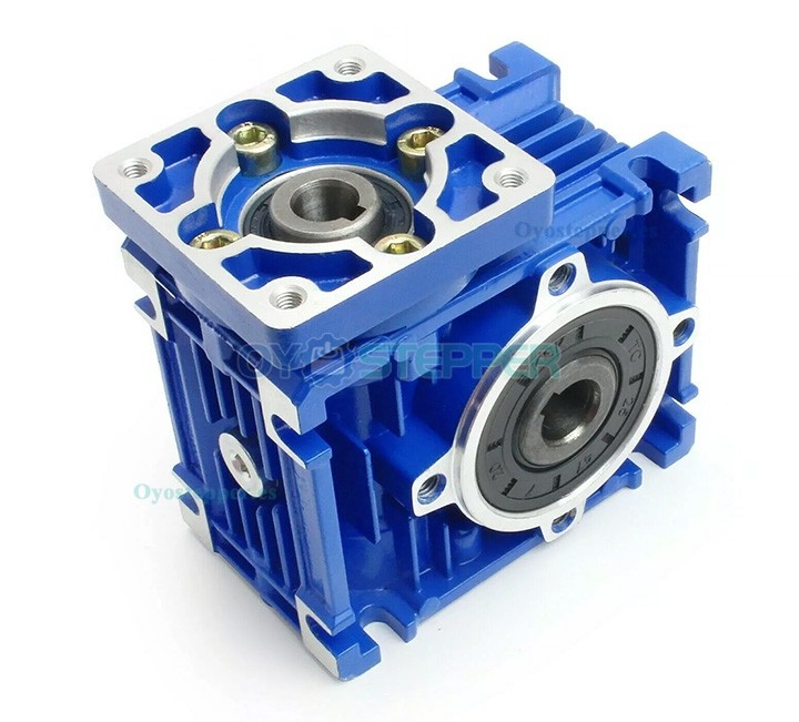 NMRV030 Caja Reductora Sinfín10:1 / 15:1 / 20:1 / 25:1 / 30:1 / 40:1 para Motor Nema 23 Paso a Paso o Servo