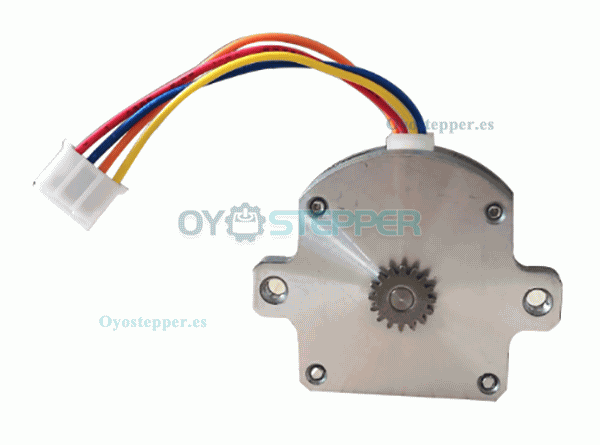 Oukeda Motor paso a paso plano Nema 11 con caja reductora 1.8° 2 fases 2.5Ncm 4 hilos