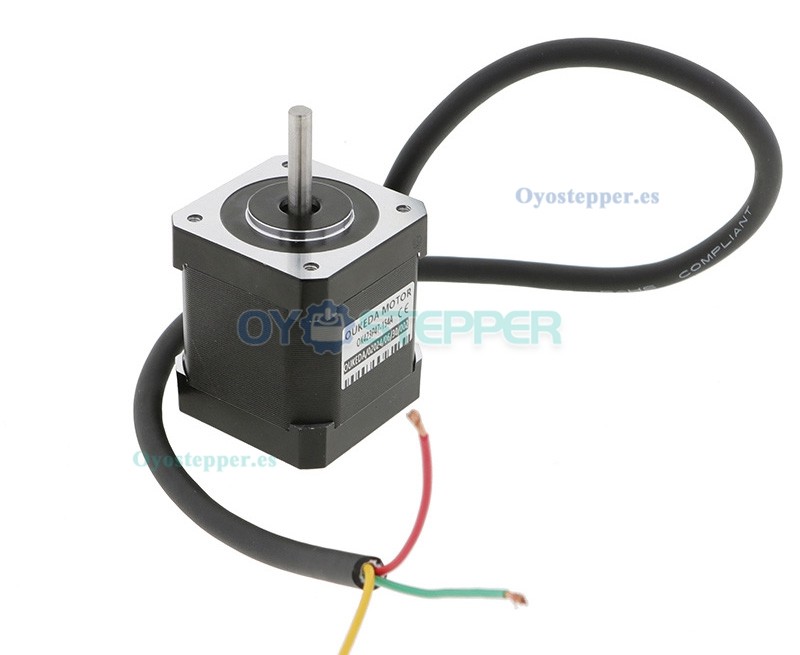Oukeda Motor Paso a Paso NEMA 17 1.2° 32 N·cm 3 Fases 1.5 A 5.4 VDC con Eje D-Cut 42×42 mm