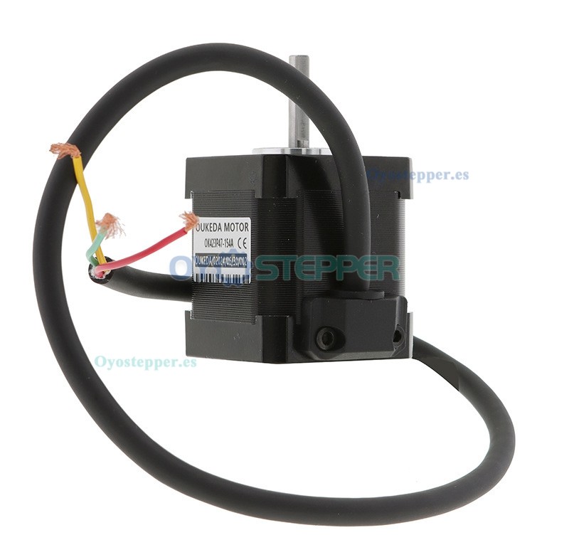 Oukeda Motor Paso a Paso NEMA 17 1.2° 32 N·cm 3 Fases 1.5 A 5.4 VDC con Eje D-Cut 42×42 mm
