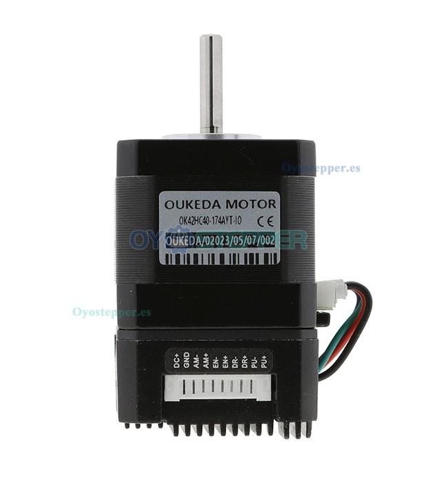 OUKEDA Motor Paso a Paso Integrado Nema 17 con Controlador 1.8° 0.44 N·m 1.68 A 2 Fases 12–40 VDC