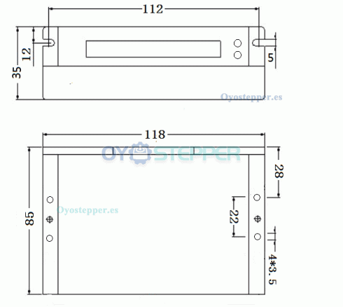 OUKEDA Kit de Motor Paso a Paso Nema 23 en Bucle Cerrado con Encoder + Controlador 2 Fases, 2.0 N·m, 1.8°