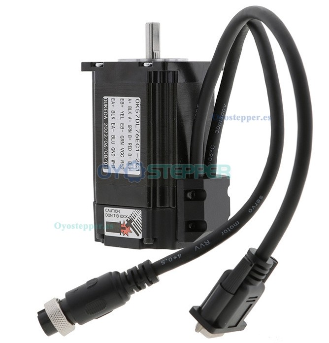 OUKEDA Kit de Motor Paso a Paso Nema 23 en Bucle Cerrado con Encoder + Controlador 2 Fases, 2.0 N·m, 1.8°