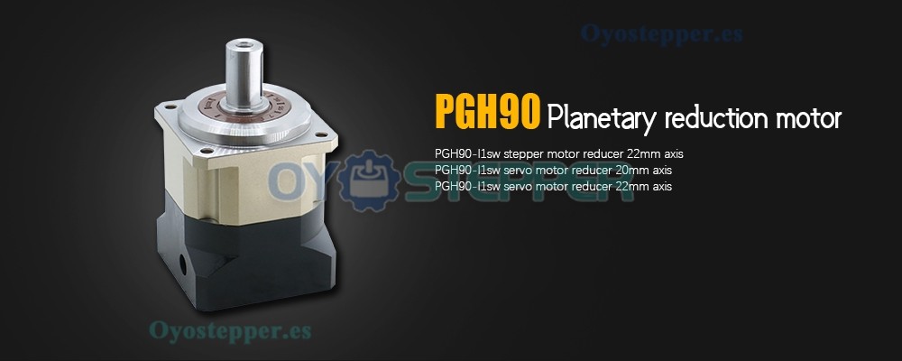 Reductor Planetario Helicoidal para Motor Paso a Paso Nema 34 o Motor Servo de 80 mm a 130 mm