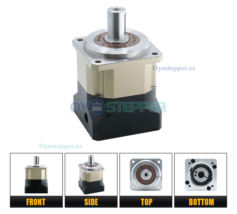 Reductor Planetario Helicoidal para Motor Paso a Paso Nema 34 o Motor Servo de 80 mm a 130 mm