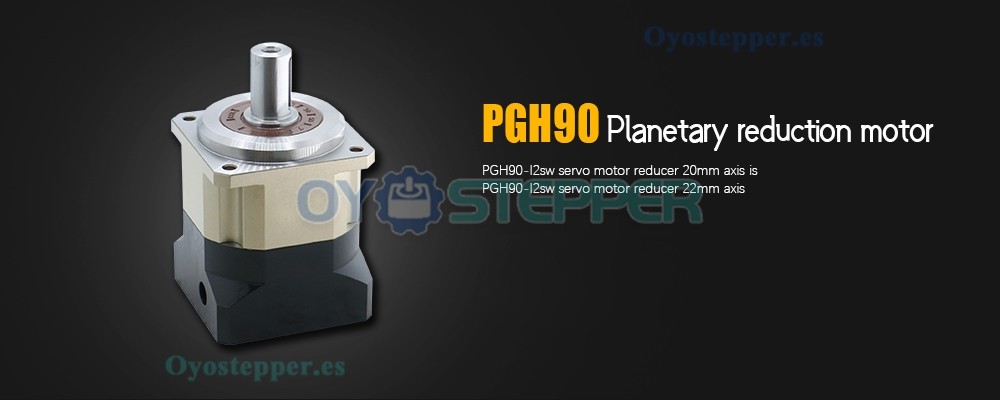 Reductor Planetario de Engranaje Helicoidal para Motor Paso a Paso Nema 34 o Servo de 80–90 mm