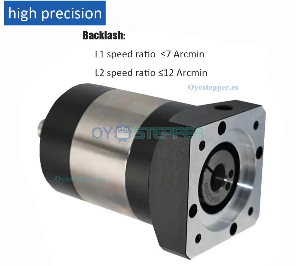 PLE080 Reductor Planetario para Servomotor 80mm, Juego 7-12 arcmin, Entrada 19mm PLE080 Reductor Planetario para Servomotor 80mm, Juego 7-12 arcmin, Entrada 19mm