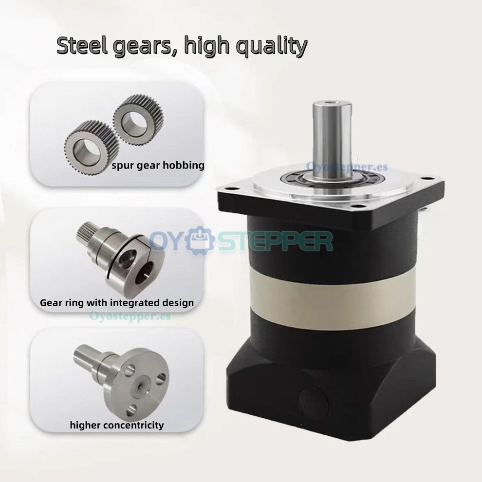 DLF Serie Reductor Planetario para Motor Nema 23 con Entrada 1/4'' (6.35mm/8mm)