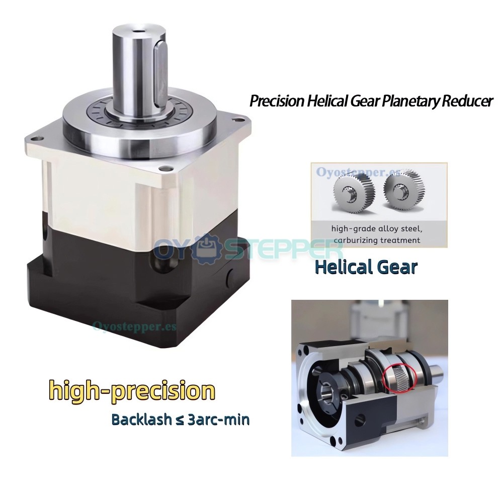 PLG042 Reductor Planetario con Engranaje Helicoidal para Motor Paso a Paso NEMA 17 / Servomotor 40mm PLG042 Reductor Planetario con Engranaje Helicoidal para Motor Paso a Paso NEMA 17 / Servomotor 40mm