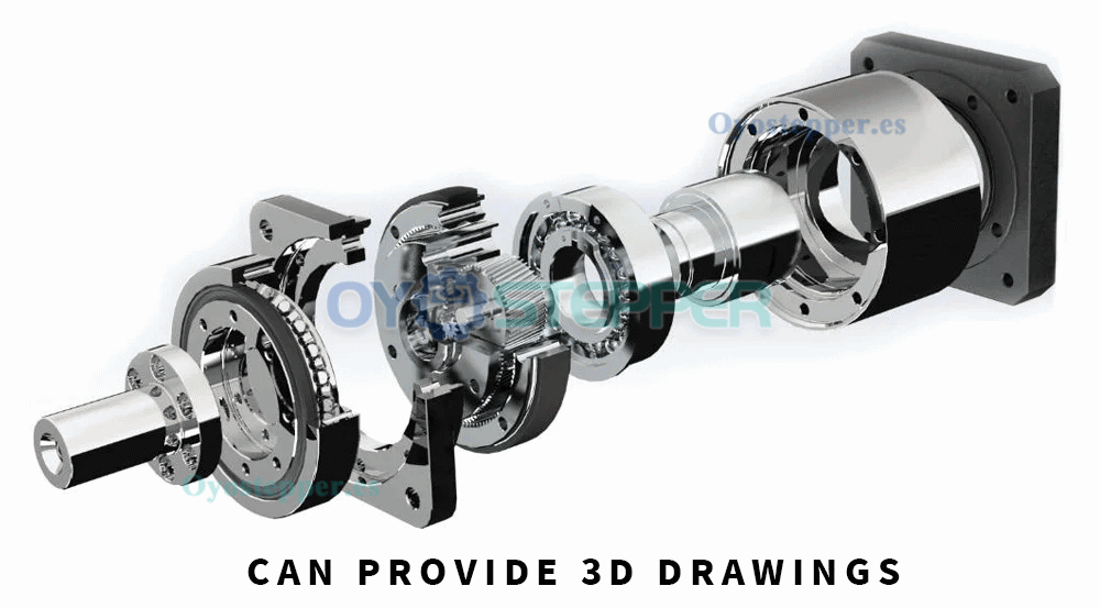 Caja Reductora Planetaria Helicoidal para Motor Servo con Entrada de 19 mm / 22 mm / 24 mm