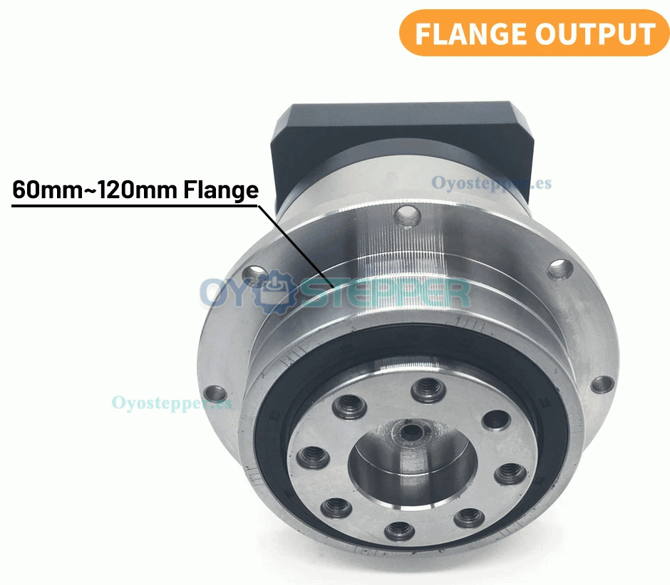 Caja Reductora Planetaria con Engranaje Helicoidal para Motor Paso a Paso Nema 23 o Servo de 60 mm