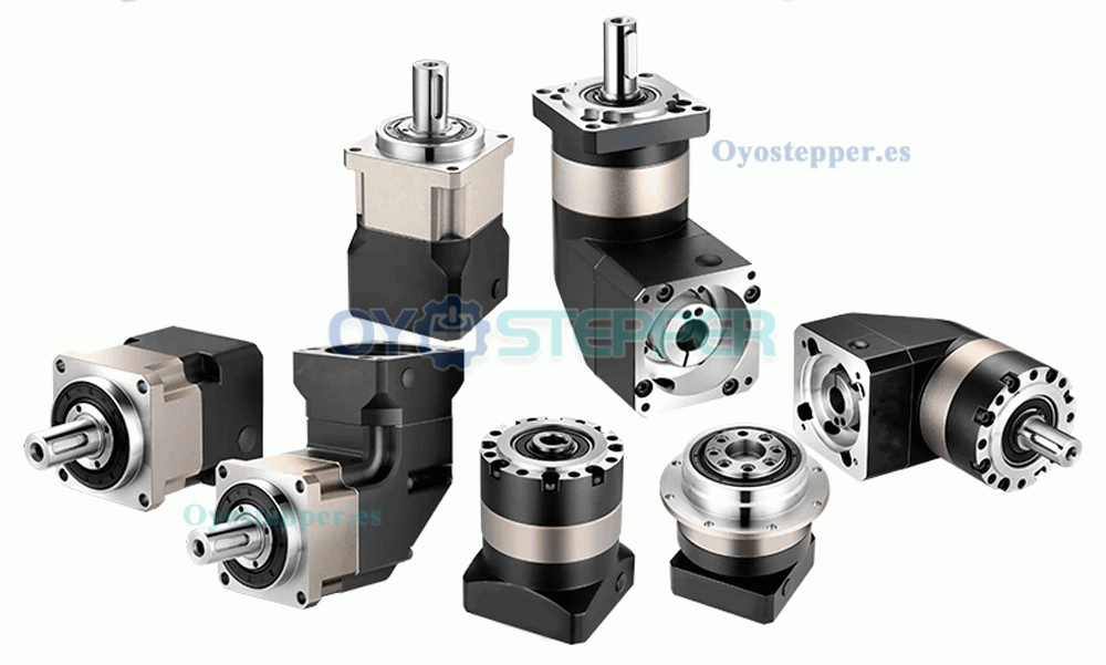 Caja Reductora Planetaria con Engranaje Helicoidal para Motor Paso a Paso Nema 23 o Servo de 60 mm
