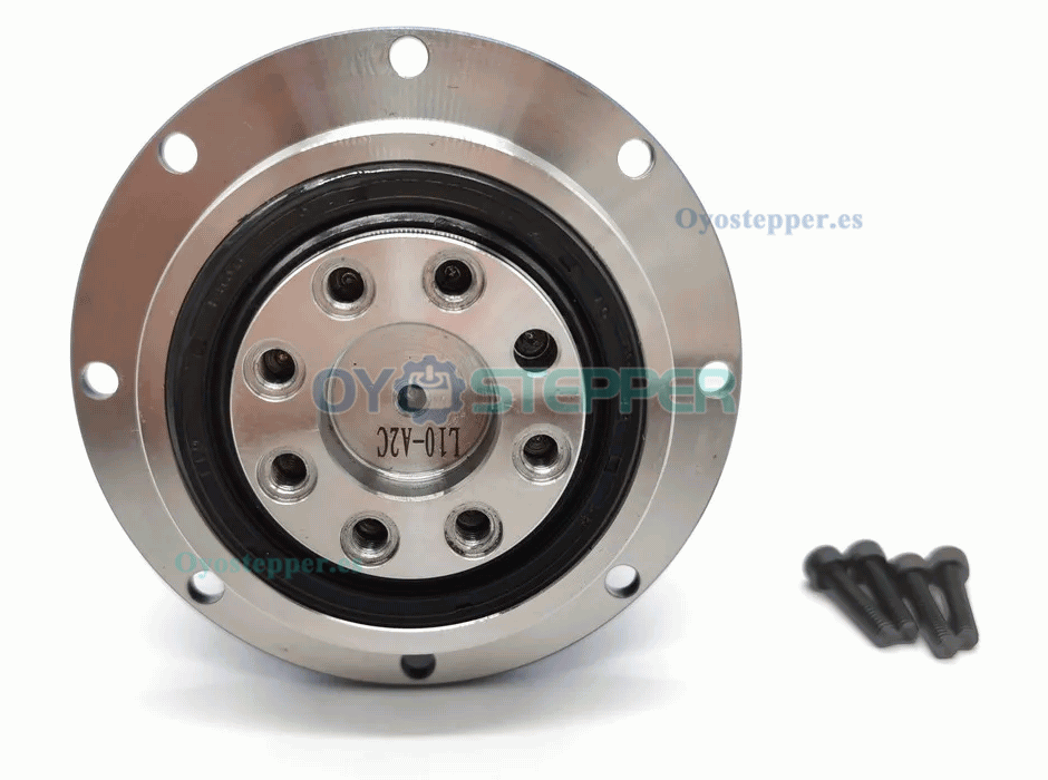 Reductor de Velocidad Planetario con Engranaje Helicoidal para Motor Paso a Paso Nema 34 de 86 mm o Servo de 90 mm