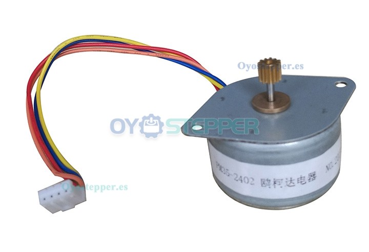 Oukeda Motores Paso a Paso de Imán Permanente PM para Impresora 7.5° 2.45 N·cm 12 V 2 Fases Φ35 mm