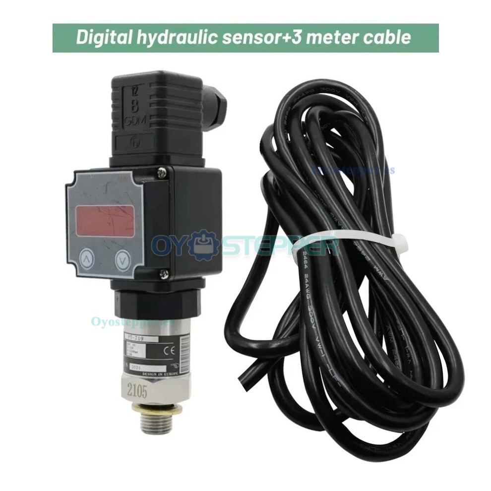 Sensor de Presi&oacute;n Hidr&aacute;ulica Industrial PT-719 IP65, Transductor 0-10V 4-20mA para Transmisi&oacute;n de Se&ntilde;al
