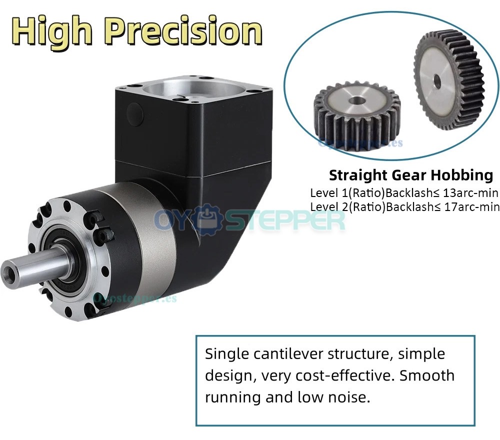 PVE090 Reductor Planetario &Aacute;ngulo Recto 90&deg;para Motor NEMA34 86mm / Servomotor 80mm
