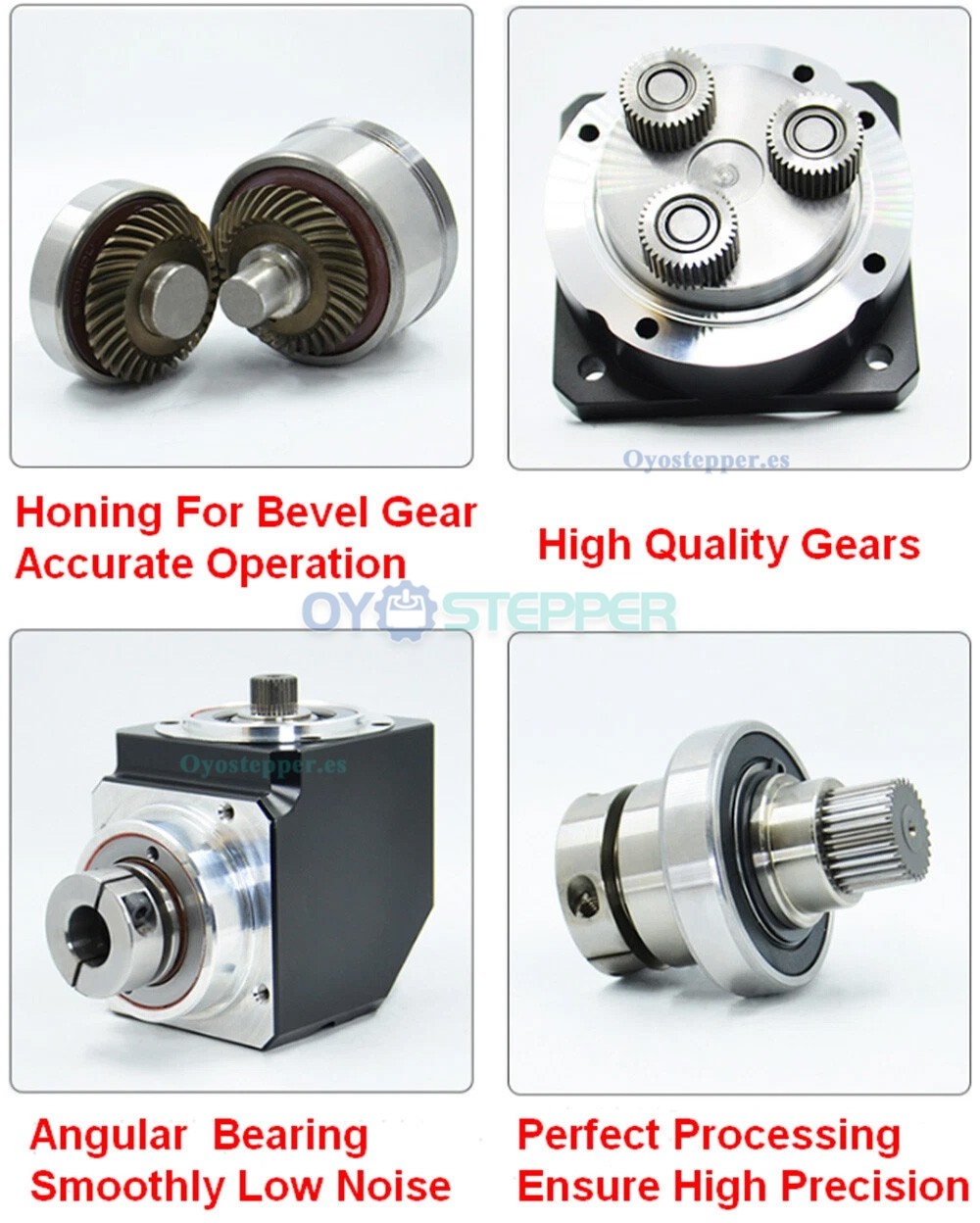 PVE120 Reductor Planetario &Aacute;ngulo Recto 90&deg;para Servomotor 110mm/130mm, Entrada 19/22/24mm