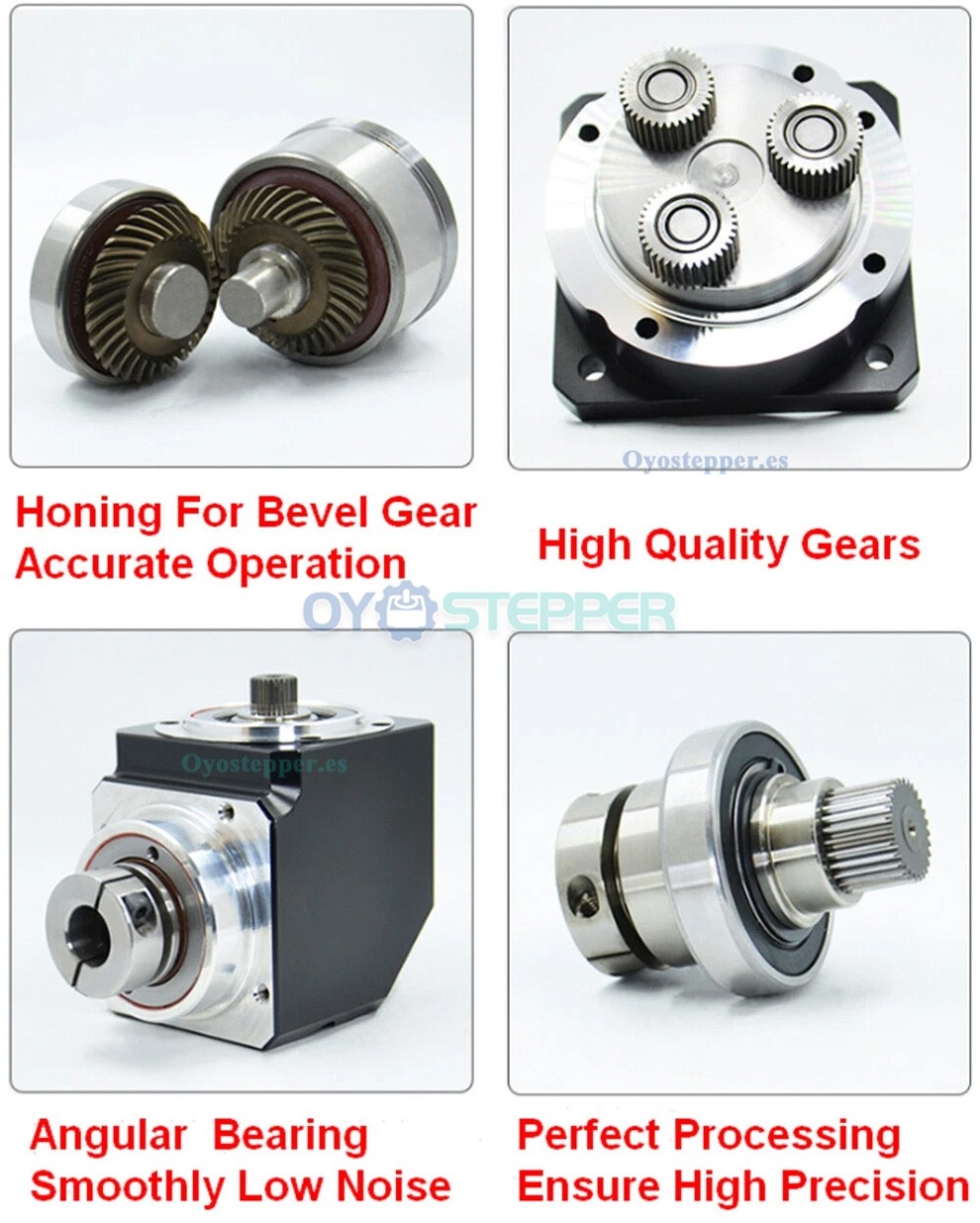 PVF060 Reductor Planetario &Aacute;ngulo Recto 90&deg;para Motor Paso a Paso Nema 23 / Servomotor 60mm