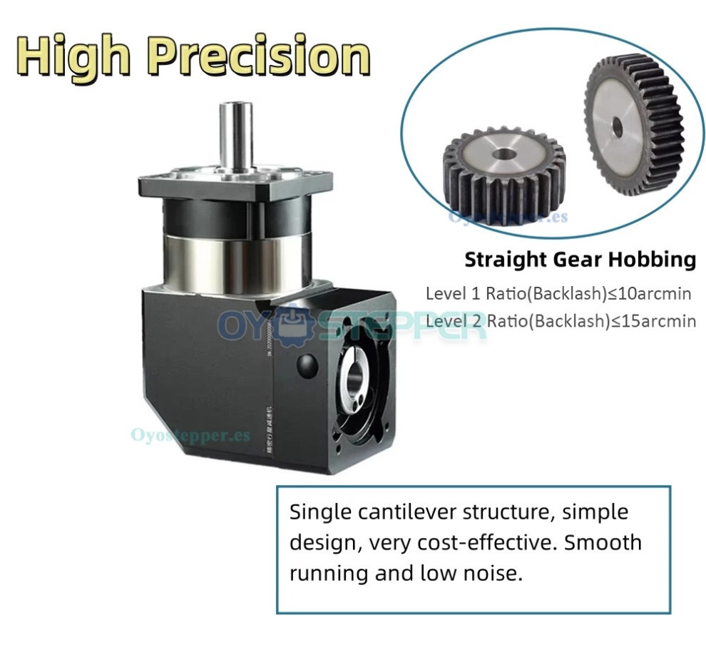 PVF120 Reductor Planetario Cuadrado Ángulo Recto para Motor Paso a Paso Nema 42 / Servomotor 100‑130mm PVF120 Reductor Planetario Cuadrado Ángulo Recto para Motor Paso a Paso Nema 42 / Servomotor 100‑130mm