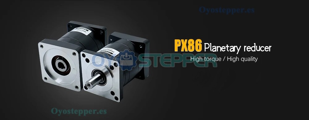 PX86 Reductor de velocidad de engranajes planetarios para motor paso a paso/servomotor Nema 34