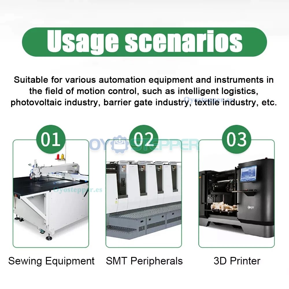 Kit de Etapa Lineal Motorizada con Gu&iacute;a de Carril y Husillo a Bolas para Mesa CNC con Motor Paso a Paso Nema 23 de Lazo Cerrado y Controlador