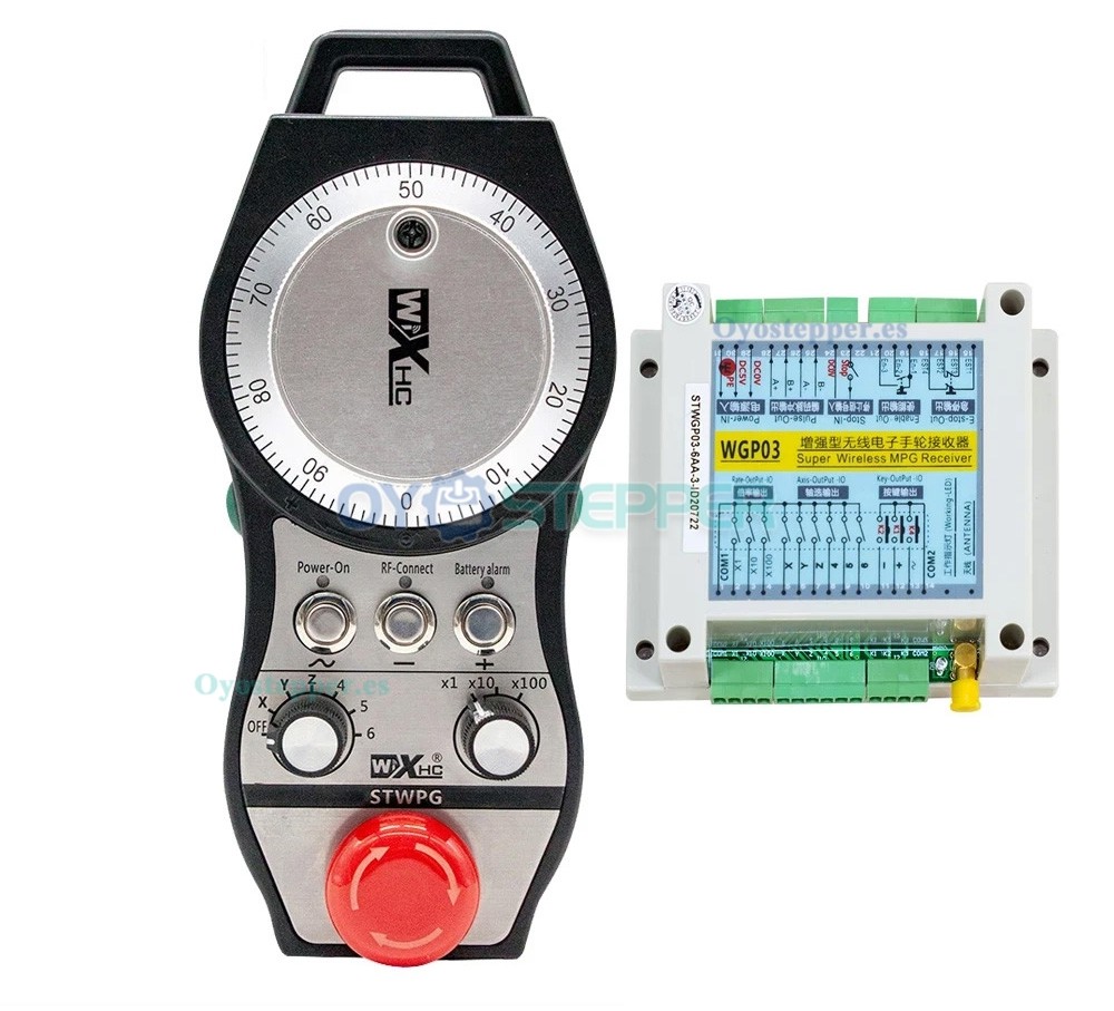 STWGP Volante MPG colgante inal&aacute;mbrico CNC de 6 ejes con receptor