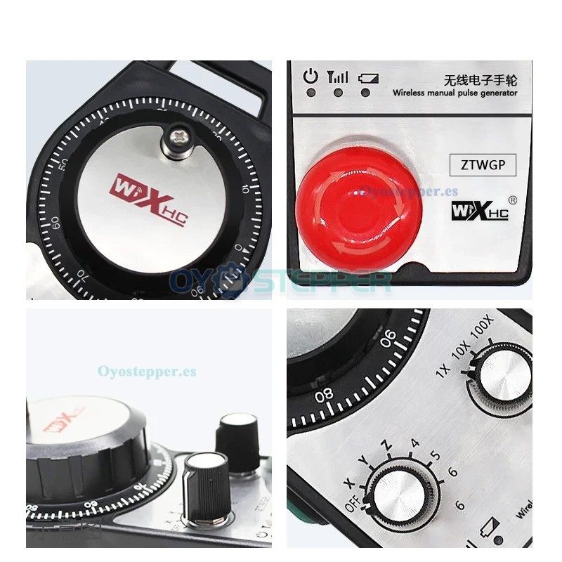STWGP Volante MPG colgante inal&aacute;mbrico CNC de 6 ejes con receptor
