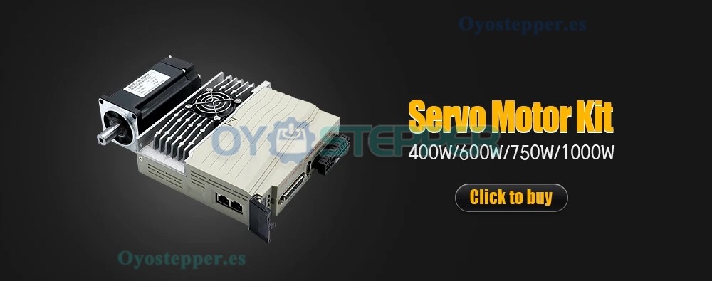 Kit de Motor Servo AC con Controlador 400 W / 600 W / 750 W / 1000 W 110 V / 220 V 1.27 a 3.8 N·m para CNC
