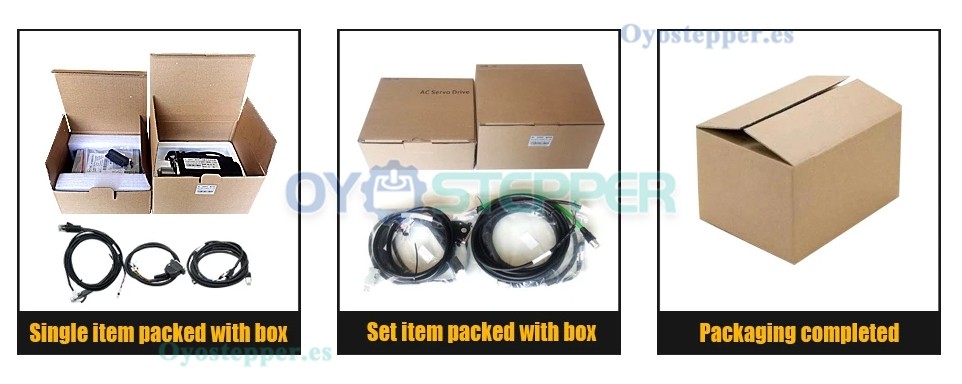 Kit de Motor Servo AC con Controlador 400 W / 600 W / 750 W / 1000 W 110 V / 220 V 1.27 a 3.8 N·m para CNC