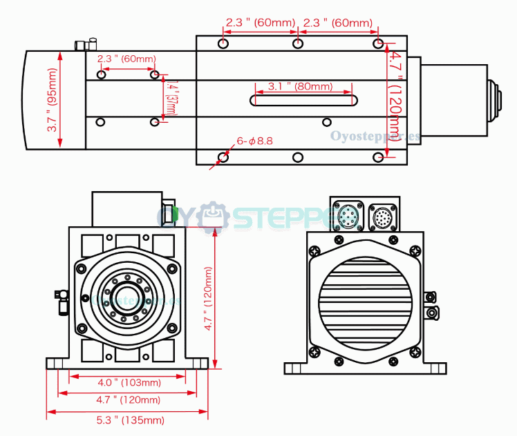 Kit de husillo ATC BT30 de 4,5kW refrigerado por aire con VFD de 5,5kW