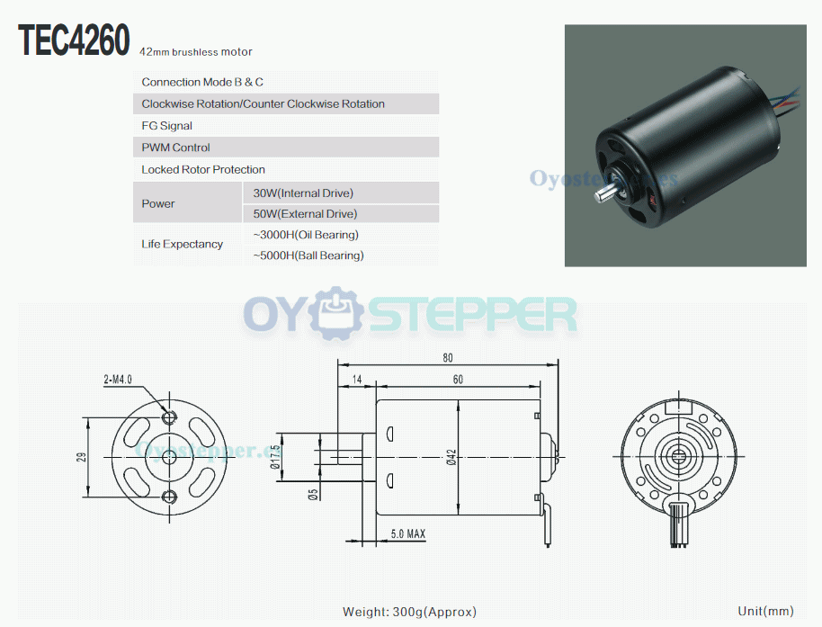 Pack de 2 Motores sin Escobillas con Controlador Integrado 12 V / 24 V 500 g·cm 5000 RPM